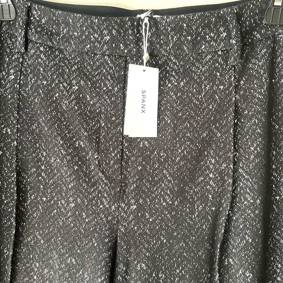 NWT Spanx Ponte Barrel Leg Pant Herringbone Black Womens 1X - Picture 5 of 9